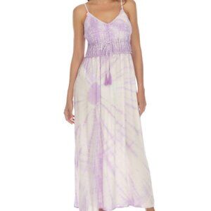 Raviya Womens Tie-Dyed Maxi Dress Co Lavender Tie-Dye S